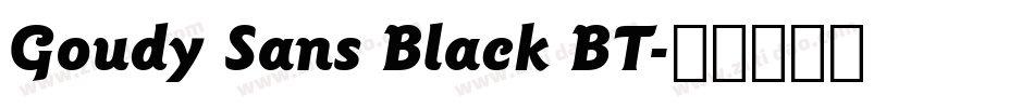 Goudy Sans Black BT字体转换
